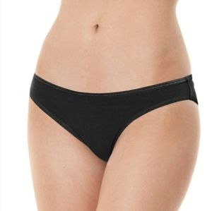 NWT Blue Canoe//Black Organic All Cotton Bikini